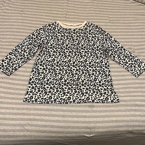 Comfy, everyday 3/4 sleeve w a wild side!